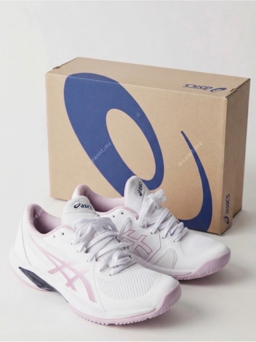 NEW IN BOX ASICS Solution Speed FF 3 Tennis Sneakers – Size 10 (White / Ube)